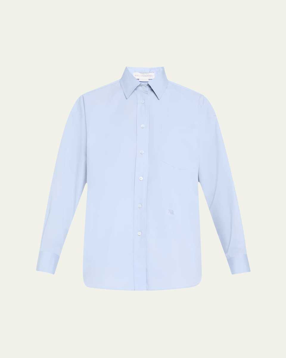 Button Down Poplin Blouse